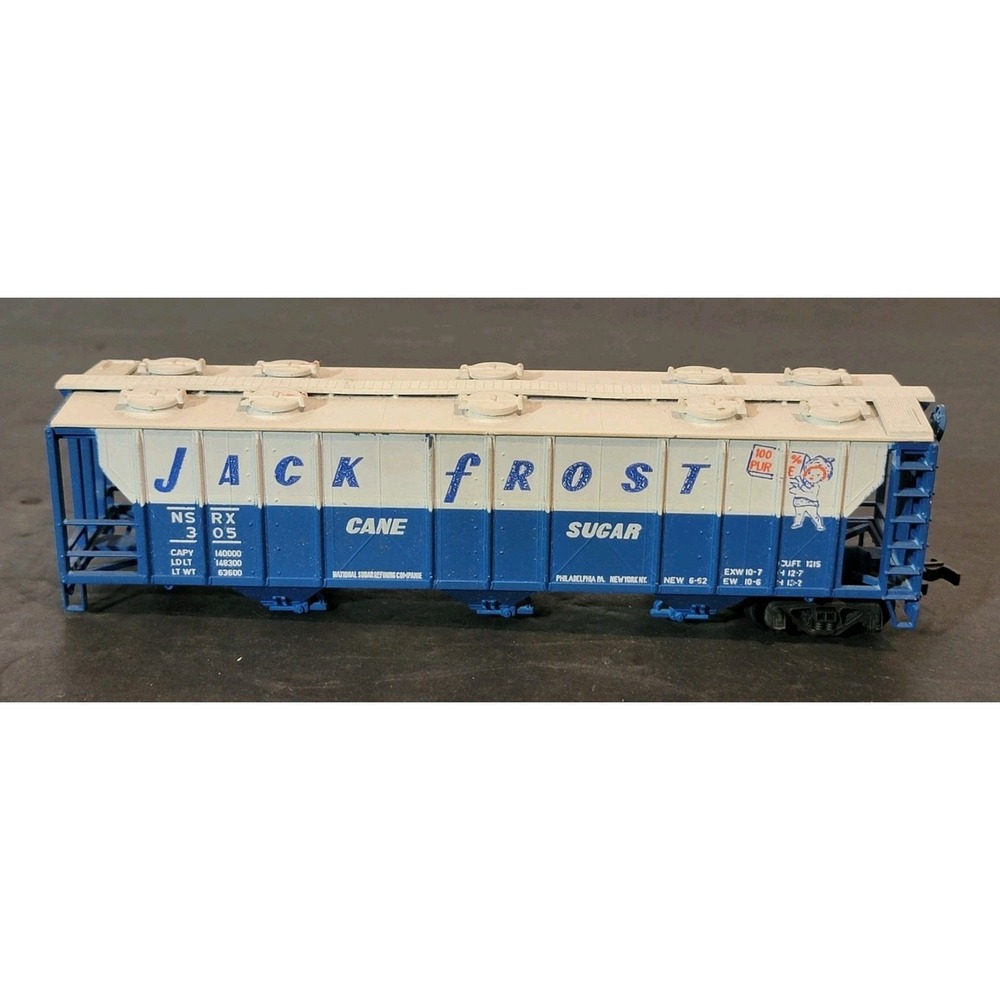 Atlas Jack‎ Frost Cane Sugar 3-Bay Covered Hopper NSRX #305 HO Scale